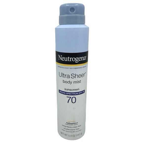 Neutrogena Ultra Sheer Body Mist SPF 70 Sunscreen - Set of 3 - 5.0 oz x 3 - Picture 2 of 3